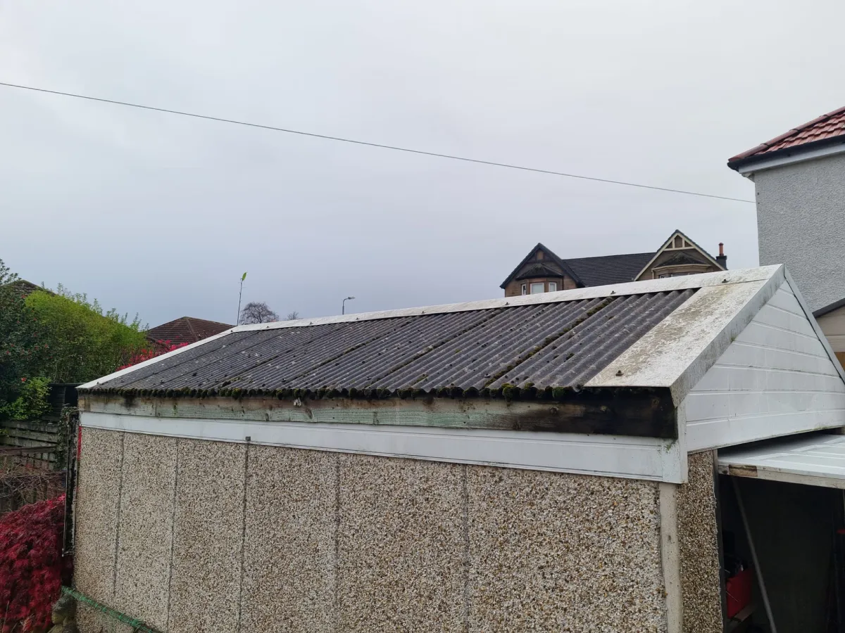 Garage Replacement Glasgow Before Garage Replacement Glasgow Before