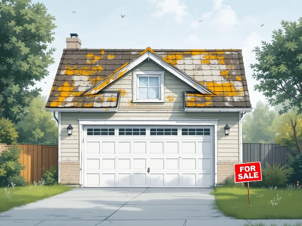 can you sell a house with an asbestos garage roof?